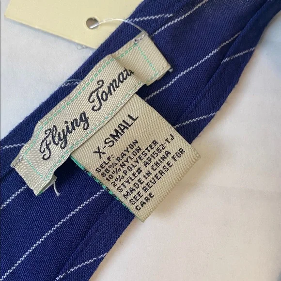 NWT Flying Tomato Wide Leg Pinstripe Jumpsuit - Picture 6 of 9